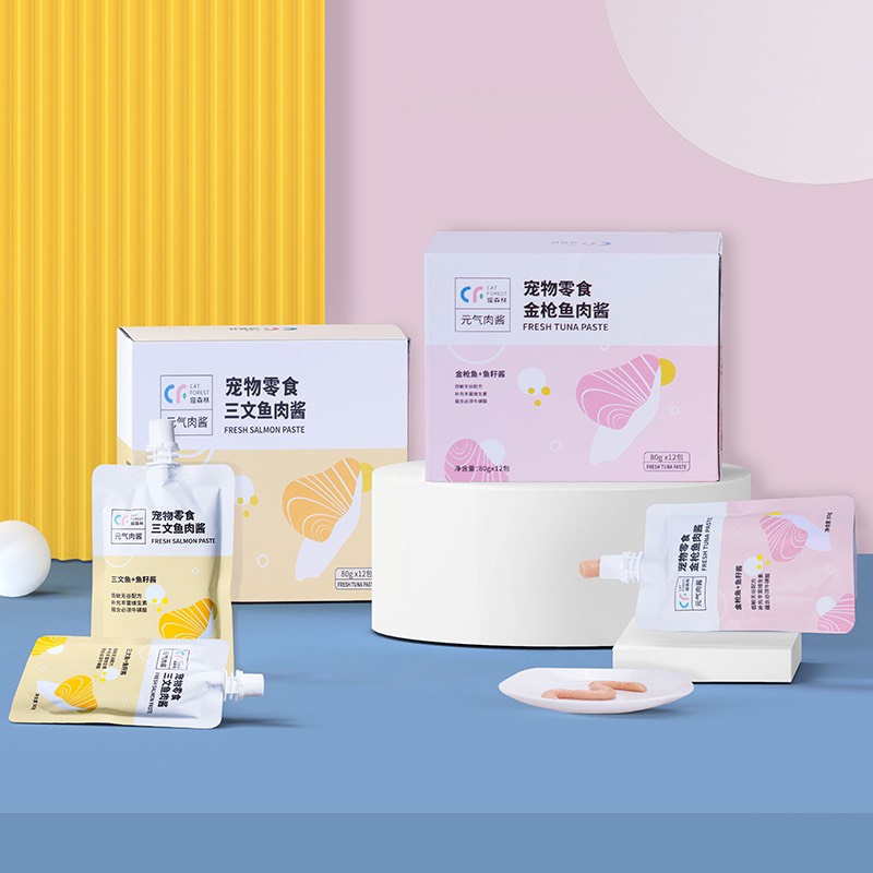 soup vặn cá ngừ, cá hồi với trứng cá cho mèo