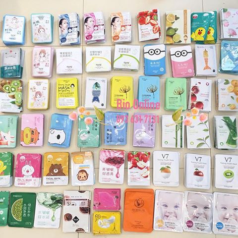(Có sẵn) COMBO MIX 50 MẶT NẠ NỘI ĐỊA