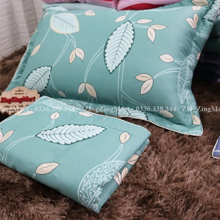 Vỏ gối cotton lạnh 100% cao cấp Mẫu Tự Chụp