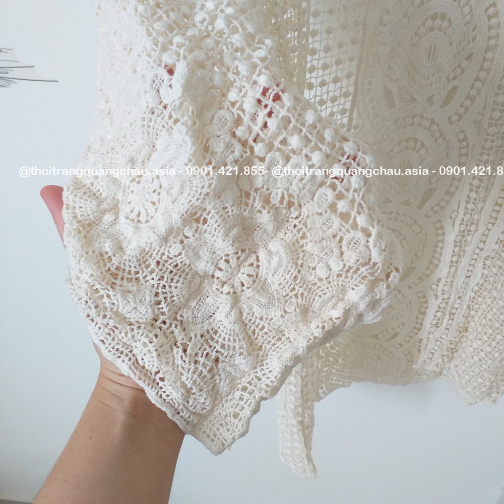 Áo khoác len bikini, Áo Kimono áo choàng đi biển #HH1368