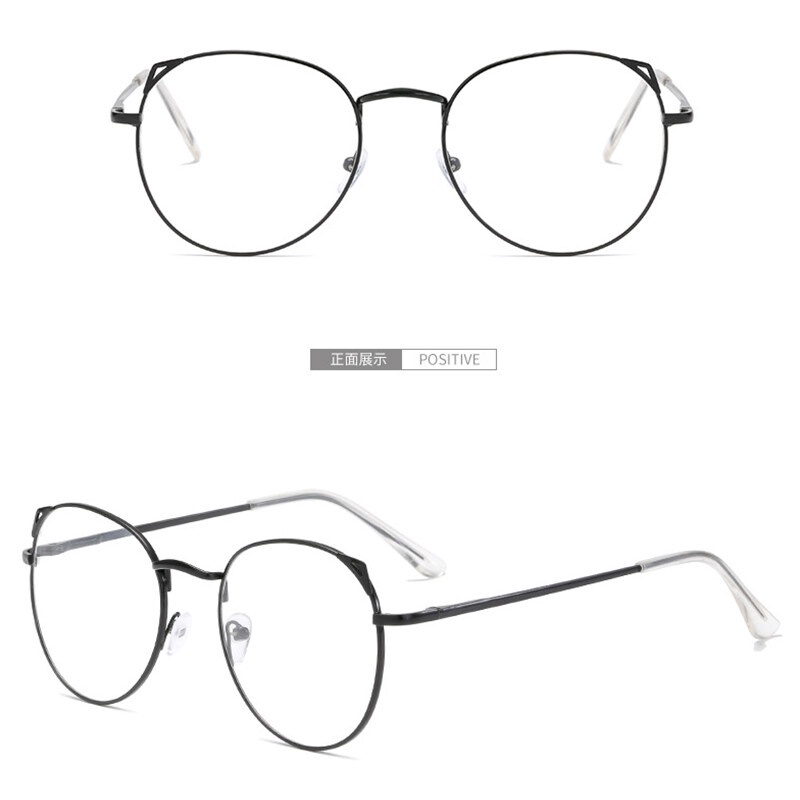 Mắt Kính Gọng Tròn Kim Loại Thời Trang Hàn Quốc Dành Cho Nam Nữ