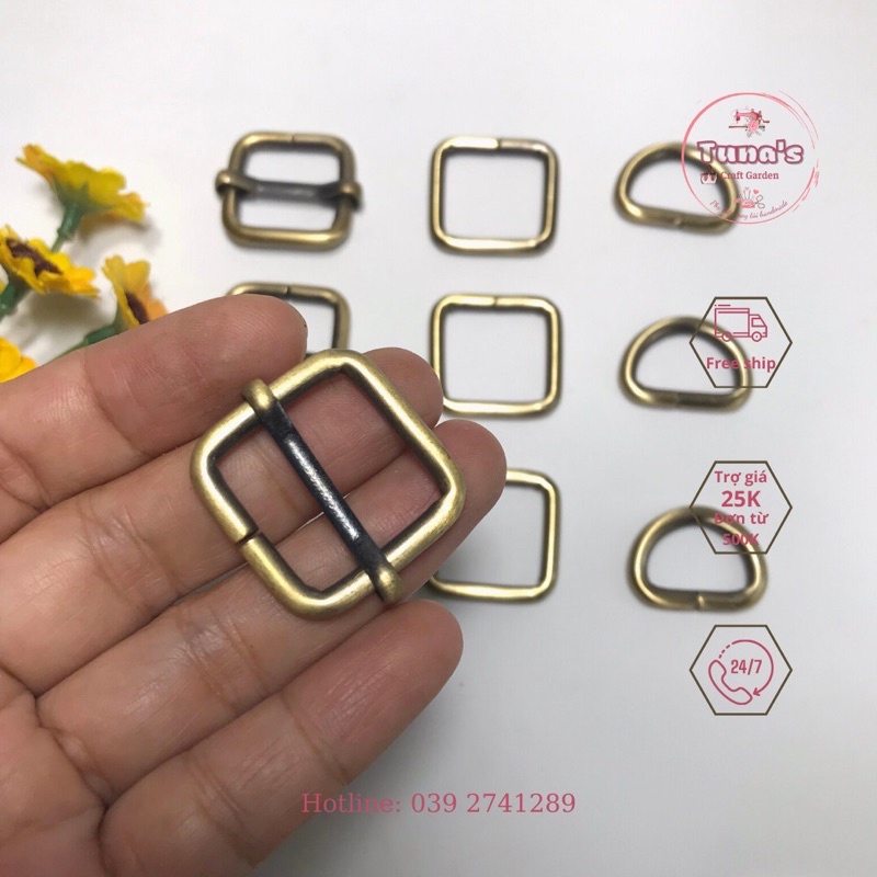 Khoen tăng giảm, khoen vuông 2cm