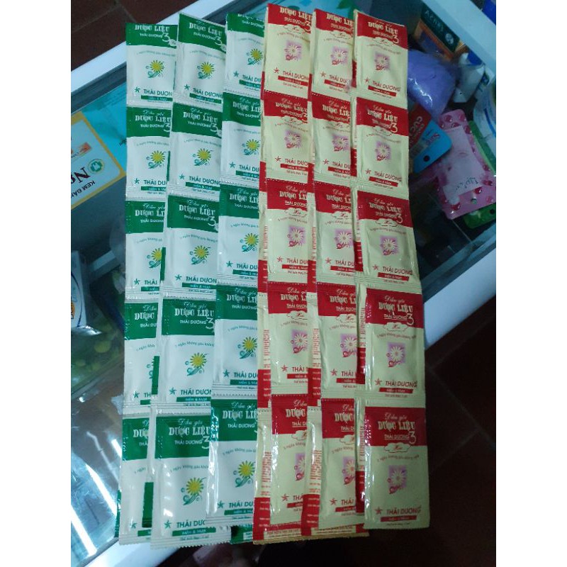 Dầu gội dược liệu Thái Dương 3 (dây 10 gói)