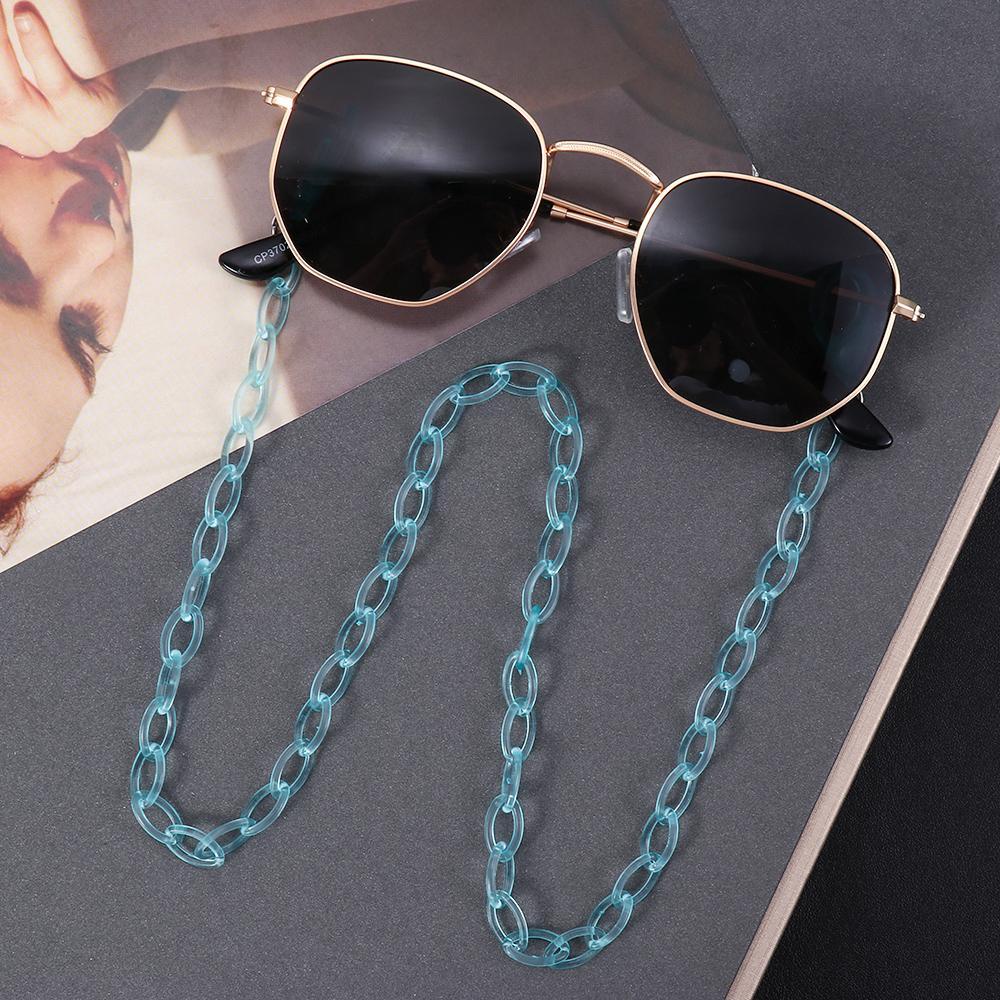 Dây Đeo Mắt Kính Bằng Acrylic Trong Suốt Màu Sắc Ngọt Ngào Thời Trang