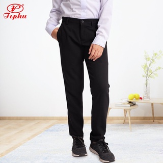 Quần tây âu nữ màu đen, form suông, dáng cơ bản, vải tuyết mưa cao cấp, mềm, dày, đồng phục học sinh, công sở