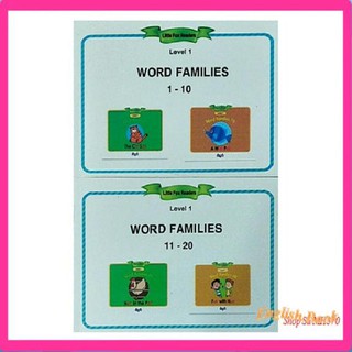[GIÁ TỐT] [Level 1] Little Fox Word Families bộ 20tr in gộp 2q