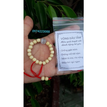 Vòng dâu tằm mix đá đủ màu cho bé