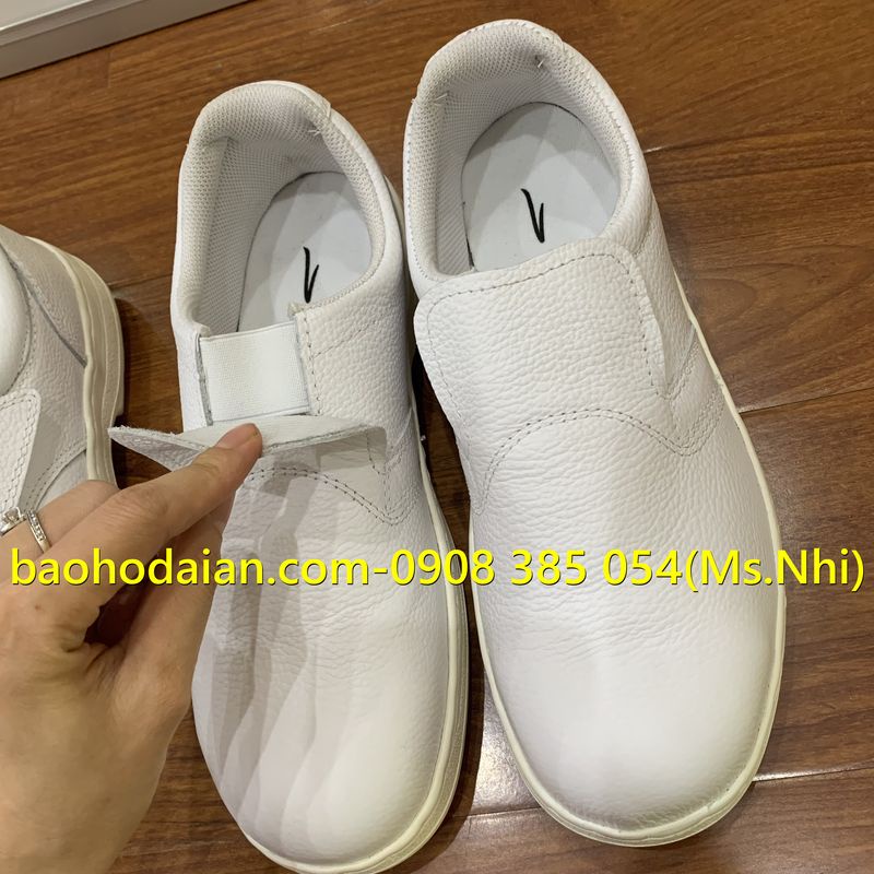 Giày bảo hộ phòng sạch kcep màu trắng 015