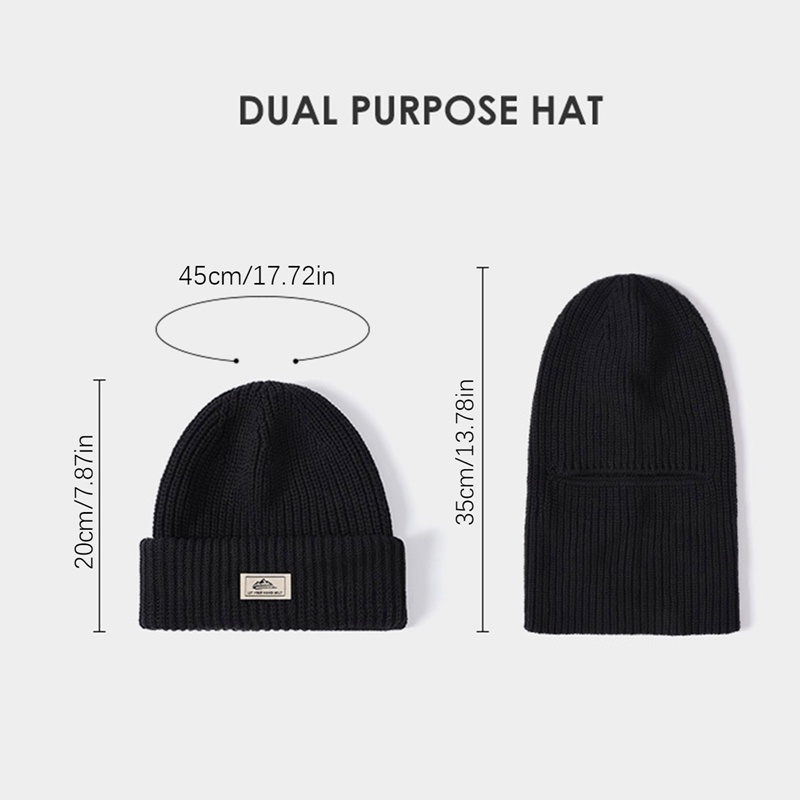 Bbyter Mũ Beanie Dệt Kim Cotton Nguyên Chất Mềm Mại Thoáng Khí Hai Lớp Hợp Thời Trang