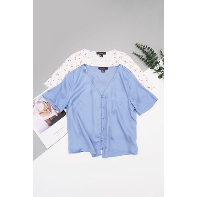 Áo vải satin tay ngắn PRIMARK