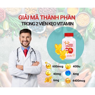 Kẹo dẻo bổ sung vitamin cho bé từ 1 15 tuổi happy vitamin kids, bé ăn ngon - ảnh sản phẩm 5