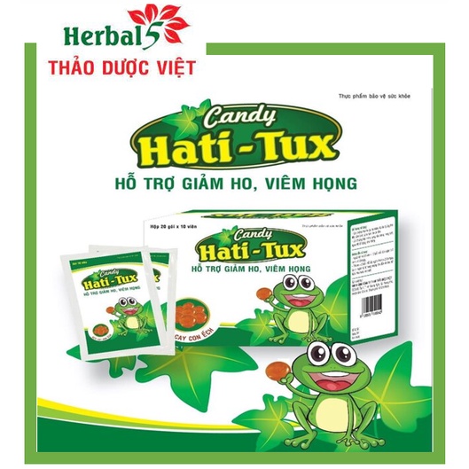 Kẹo Ếch Hatitux - Giảm ho, đau họng