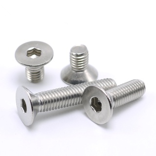 Ốc inox 304 m3 m5, đầu bằng