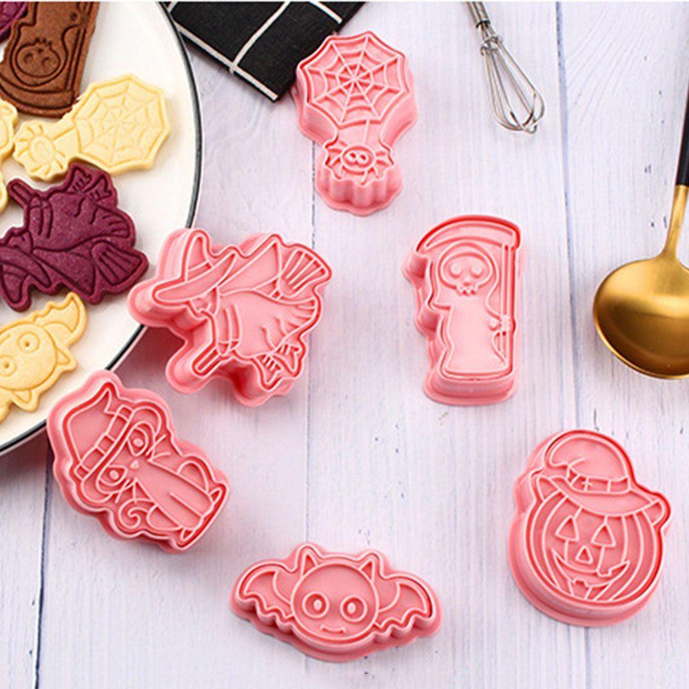 Set 6 Khuôn Làm Bánh Quy Tạo Hình Chủ Đề Halloween Dễ Thương