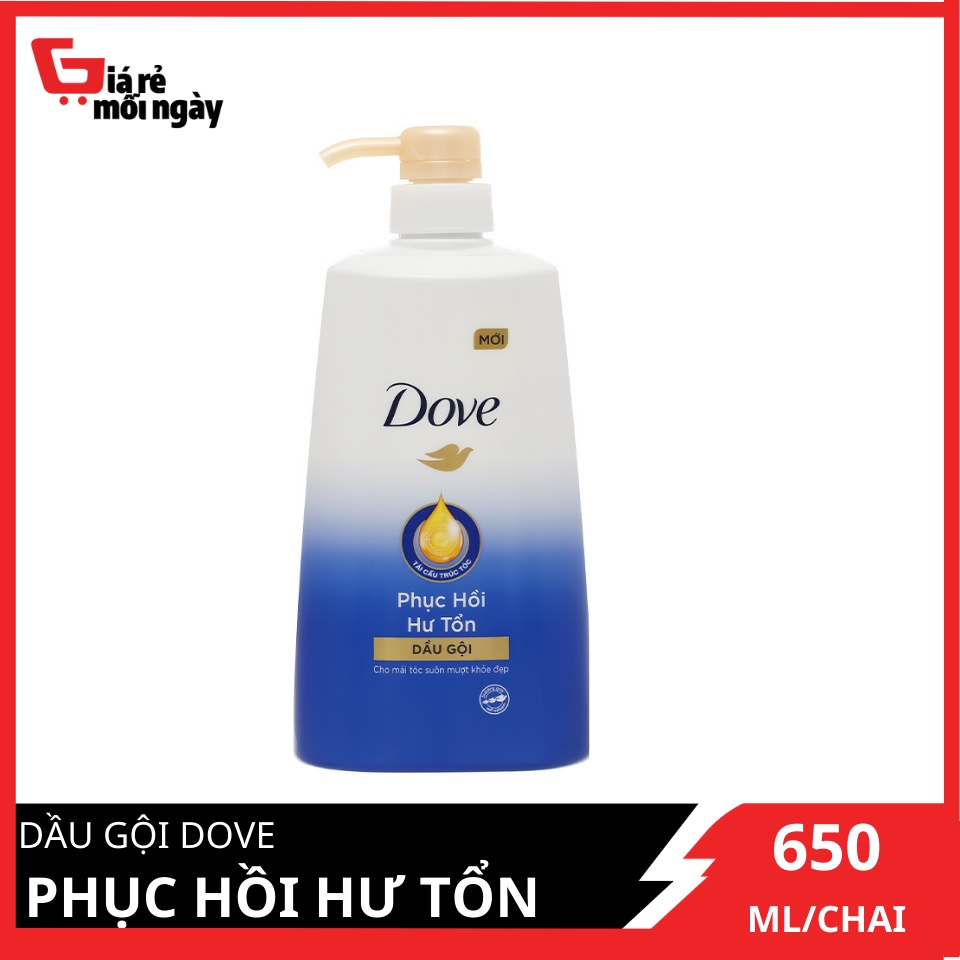 Dầu gội Dove phục hồi hư tổn 650g