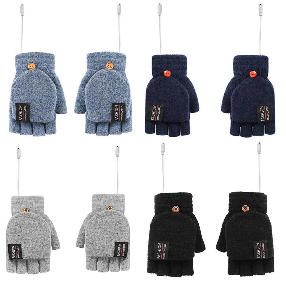 Găng Tay Hở Ngón Màu Sắc Thời Trang Thu Đông Cho Nam