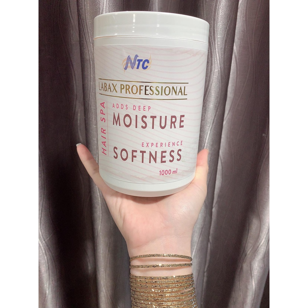 Hấp Dầu Ủ Tóc NTC Labax Hair Spa Moisture Softness 1000ml có thể thay thế dầu xả hằng ngày