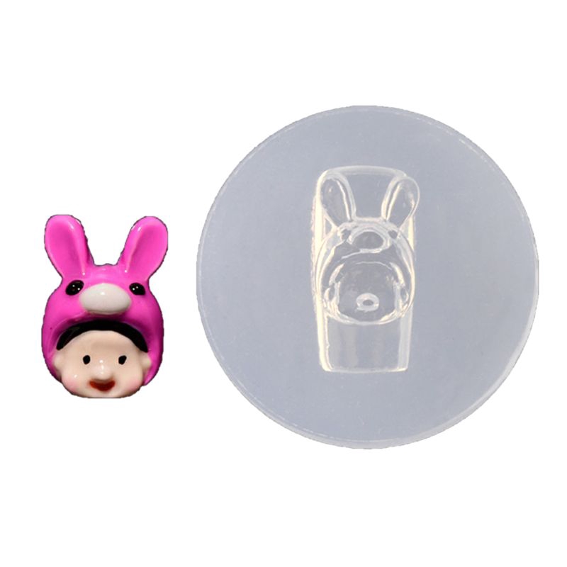 Khuôn Silicon 3d Tạo Hình Búp Bê Đang Ngủ Dễ Thương Đáng Yêu Tiện Dụng