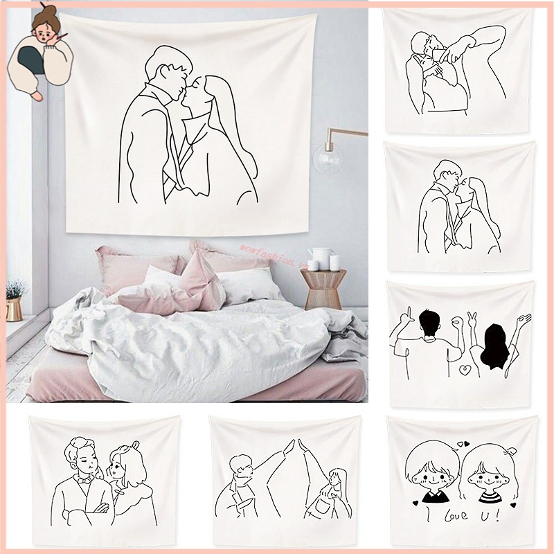 Thảm Treo Tường Họa Tiết Đơn Giản Trang Trí Nhà Cửa