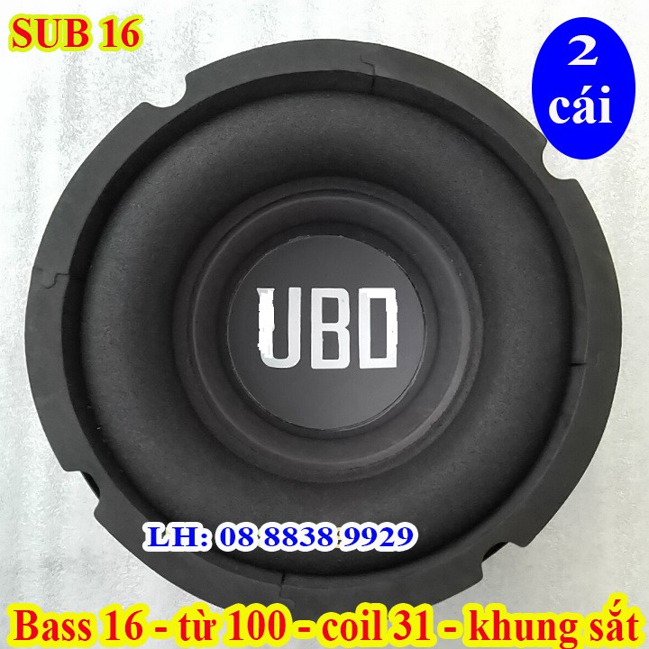 CẶP CỦ LOA SUB LOA SIÊU TRẦM JB 16 TỪ 100 NHẬP KHẨU - GIÁ 2 CHIẾC