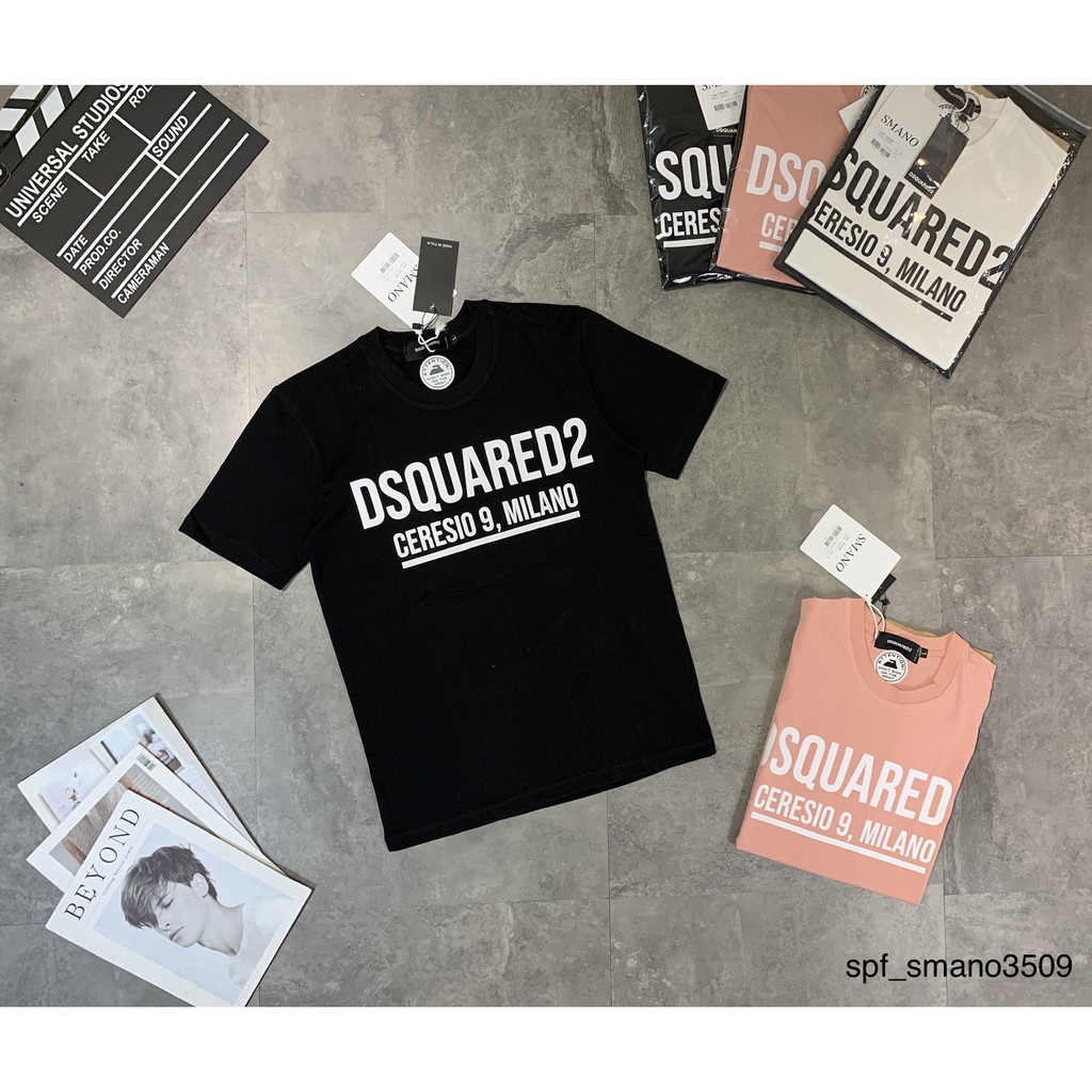 Áo thun DSQ chất cotton thấm hút mồ hôi cao cấp