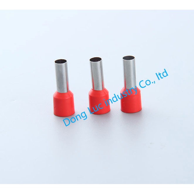 [100cái] Đầu cos pin rỗng đơn bấm dây điện 4mm 6mm, cốt kim rỗng bằng đồng, cosse (cót) nối aptomat (CB) E4009 E6012