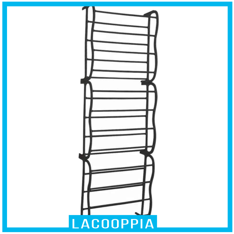 [LACOOPPIA]12 Tier Shoe Organizer Shelf Hook Over Door Shoe Rack 36 Pairs