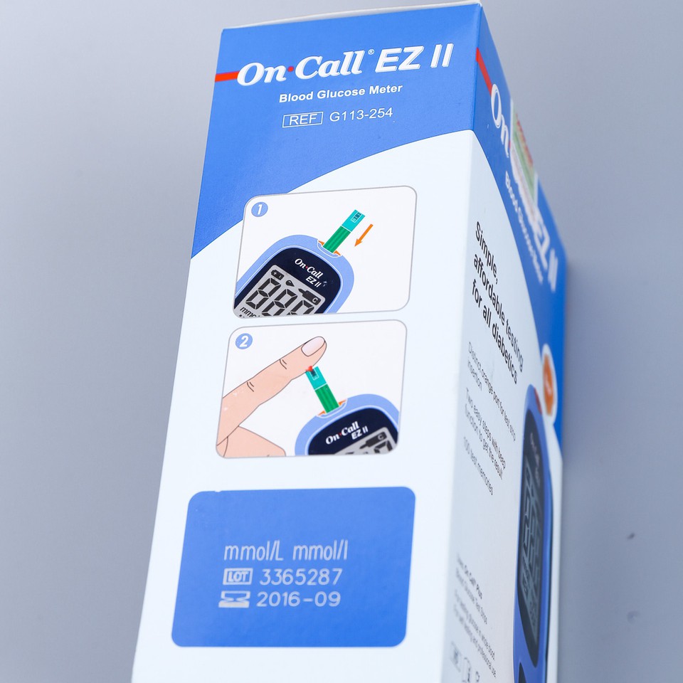 Máy đo tiểu đường On call EZ ll Thương hiệu SỐ 1 tặng hộp que thử