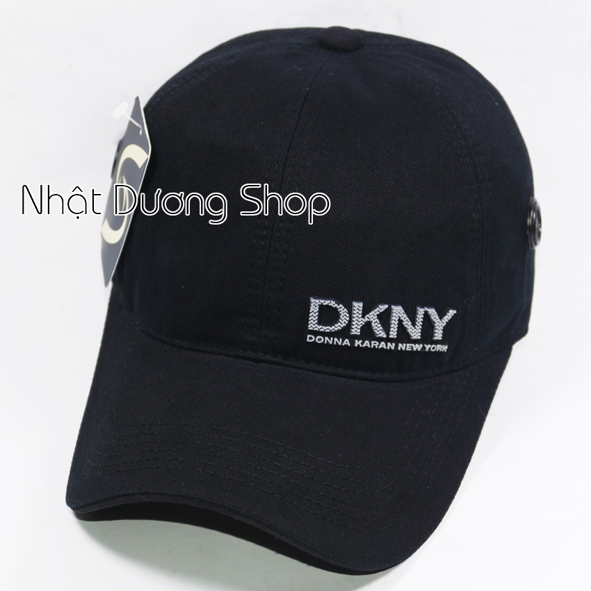 Nón vải ép chữ DKNY nổi có gai - Chất liệu vải Kaki bền chắc kết hợp với chữ ép tạo nên sự nổi bật cho người đội