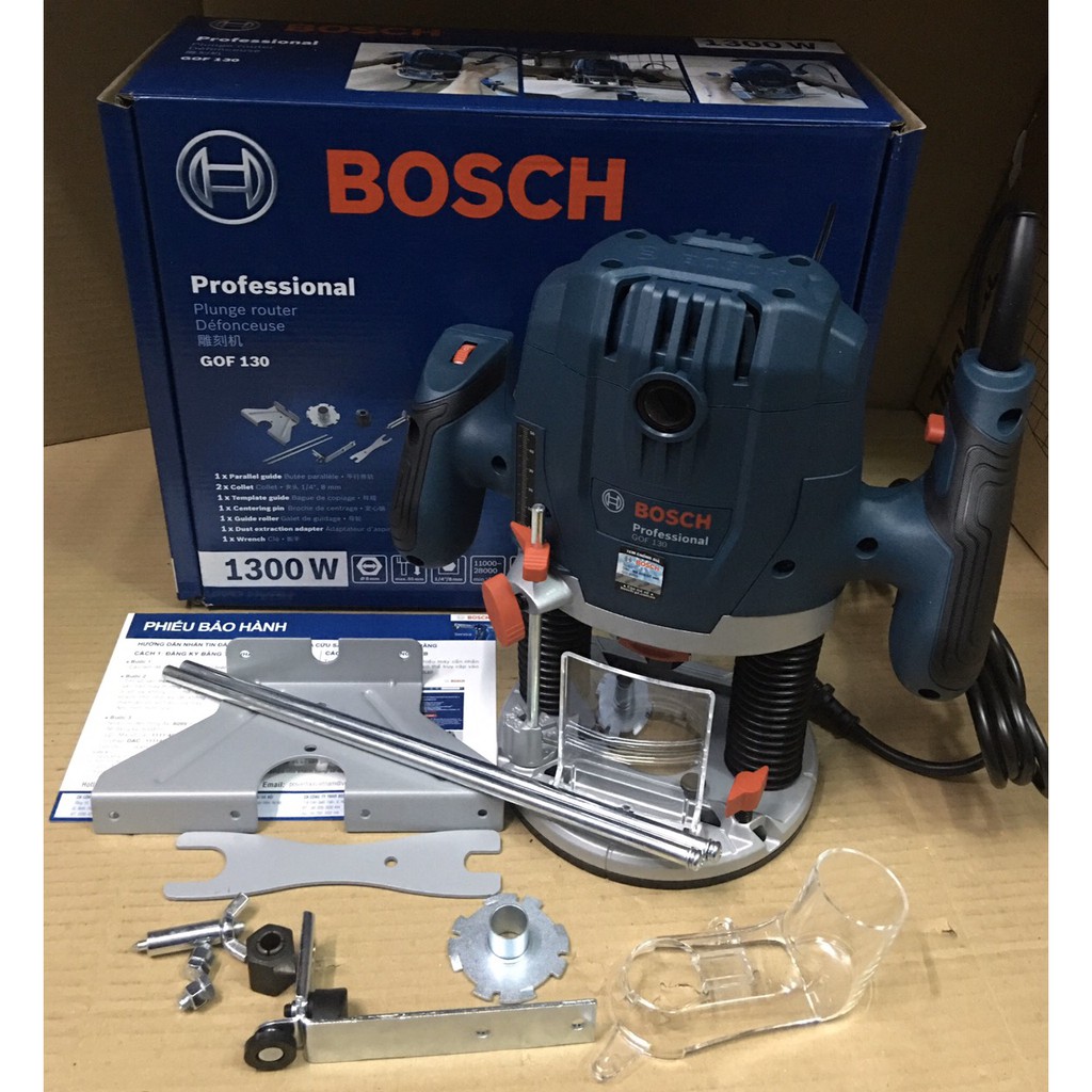 Máy phay gỗ Bosch GOF 130/1300W
