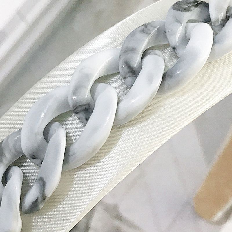 Flgo Băng Đô Bện Sợi Acrylic Màu Kẹo Ngọt Ngào Rửa Mặt Bản Rộng Cho Nữ