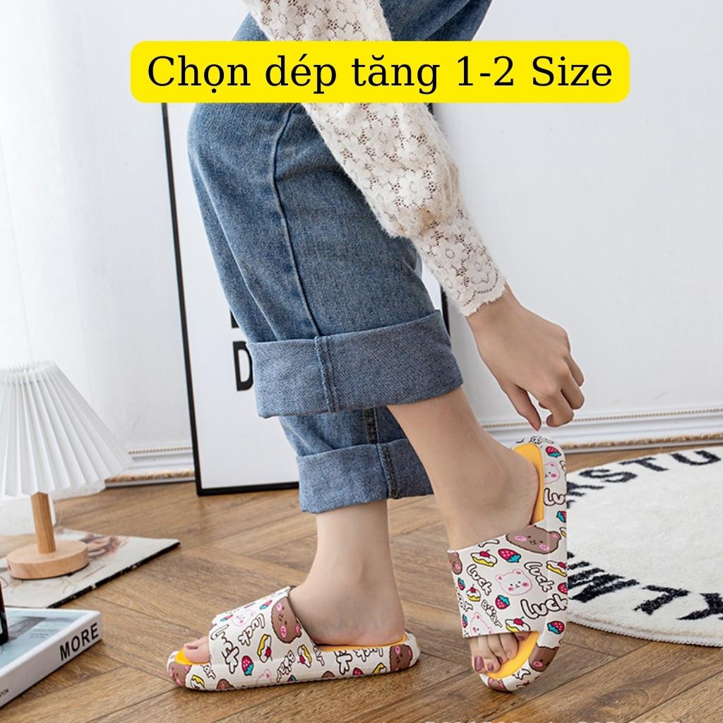 Dép nữ hình gấu LUCK cực xinh, mềm êm