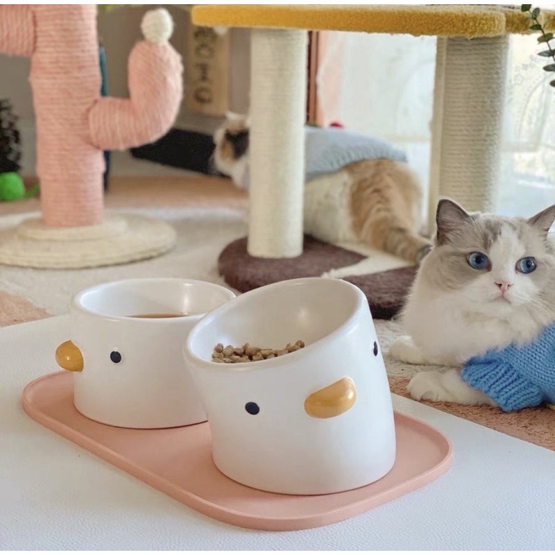 Bát ăn cho chó mèo hình gà BECHON B204