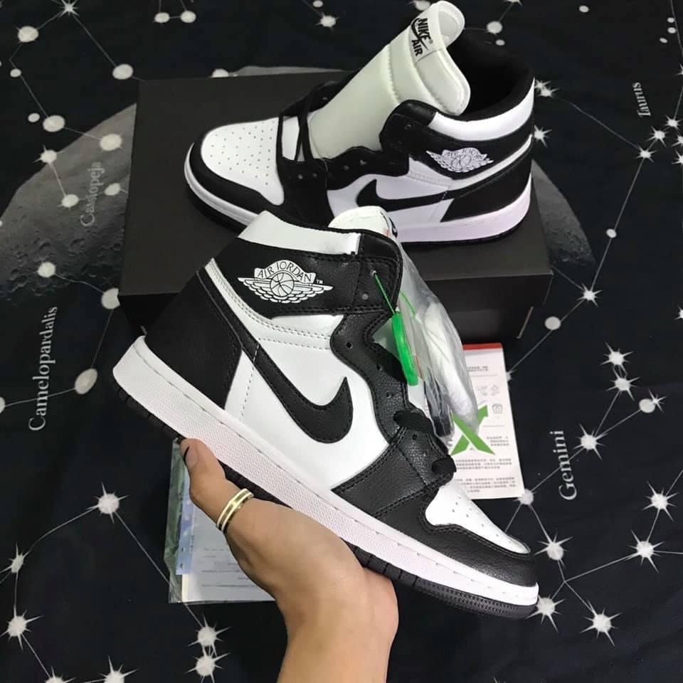 Giày jd panda cổ cao, jordan panda cổ cao, jd1 cổ cao nam nữ full box-box bảo vệ, đủ size 36-43.