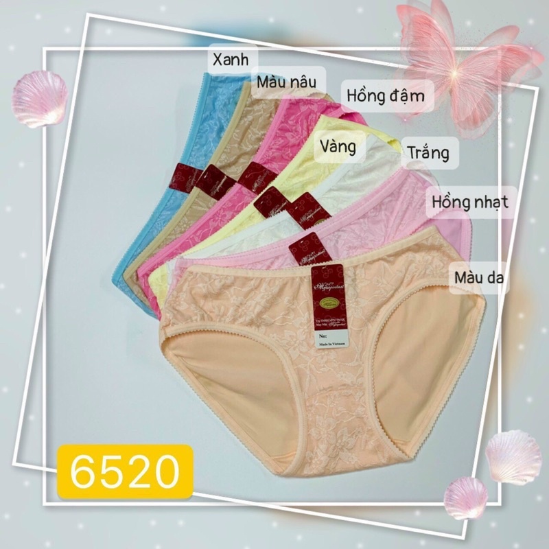Quần lót nữ chất liệu cotton đủ màu,thoáng mát 48kg -55kg vừa(combo 5 cái 70.000vnd)