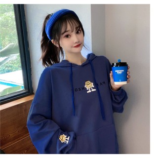 Áo hoodie Nữ Pam Here form rộng in chữ, hoạ tiết siêu chất - Hot trend 2021