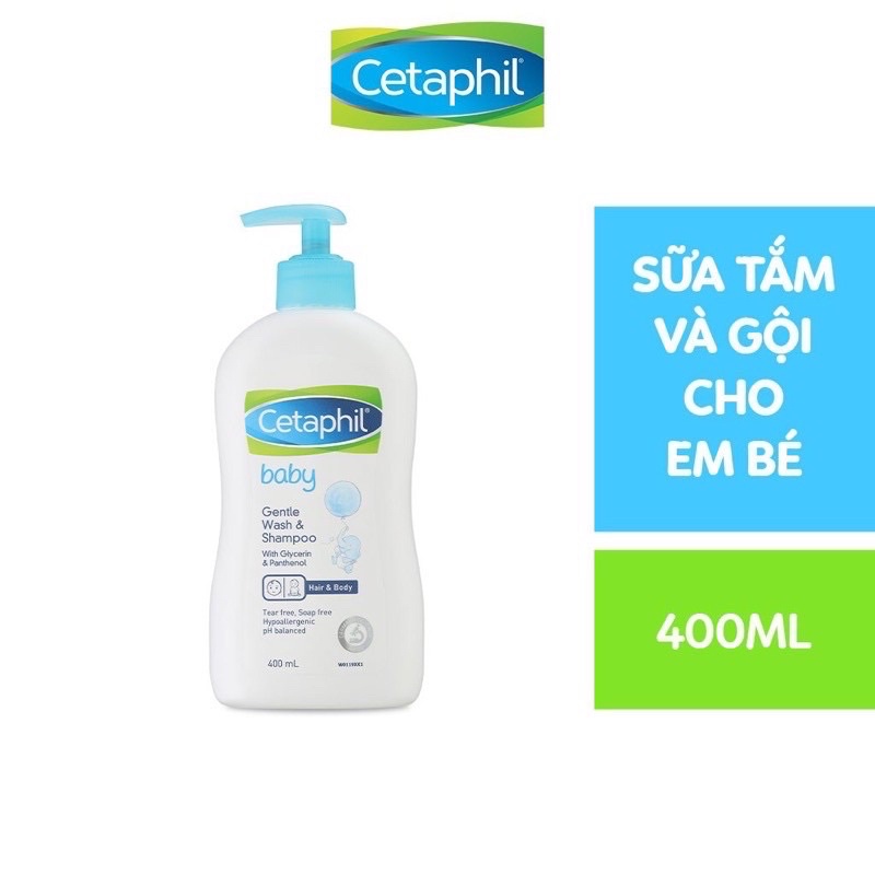 (Hà nam)Sữa tắm gội Cetaphil (dạng vòi) 400ml và dạng chai (230ml)