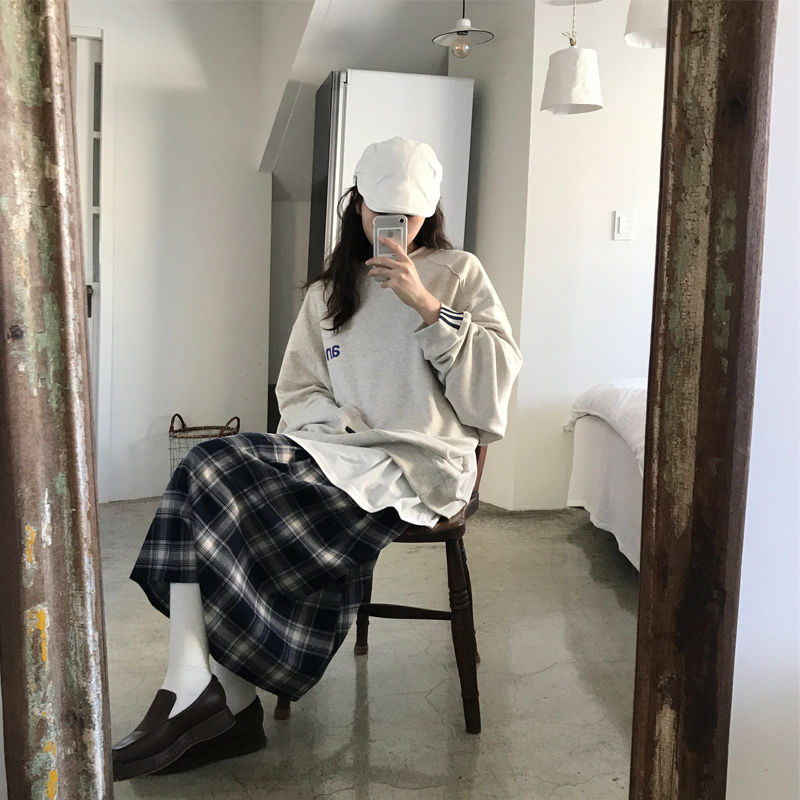 Áo Sweater Hàn Quốc Dáng Rộng Dài Tay Thời Trang Thu Đông 2020 Cho Nữ