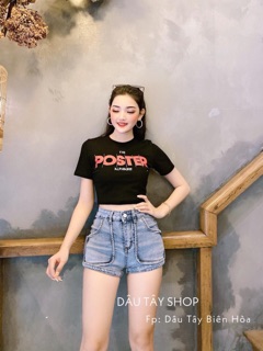 ☀️ Croptop Tay Lỡ Poster