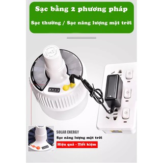 Đèn Led tích điện năng lượng mặt trời 5 chế độ