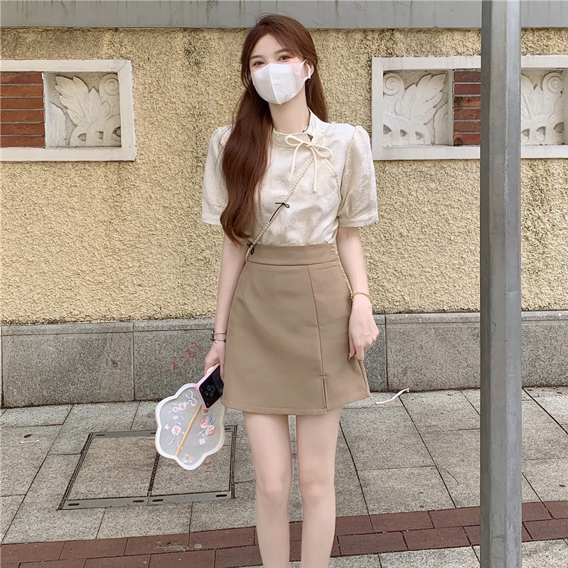 Set đồ nữ phong cách dễ thương nhẹ nhàng LEEVA SHOP L304