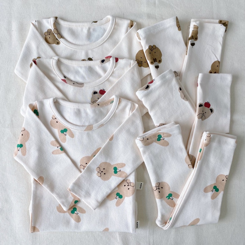 Bộ đồ ngủ tay dài mềm mại thoải mái dành cho bé 0-3 tuổi