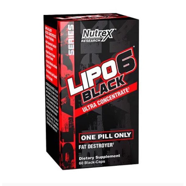 Viên uống giảm cân, giảm mỡ Nutrex Lipo 6 Black Concentrate  nhập khẩu Mỹ - Gymstore