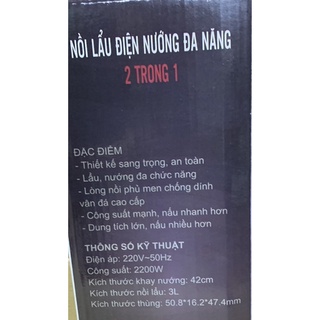 🦚Bếp Lẩu nướng điện SHARP’ KS42. Bảo hành 12tháng