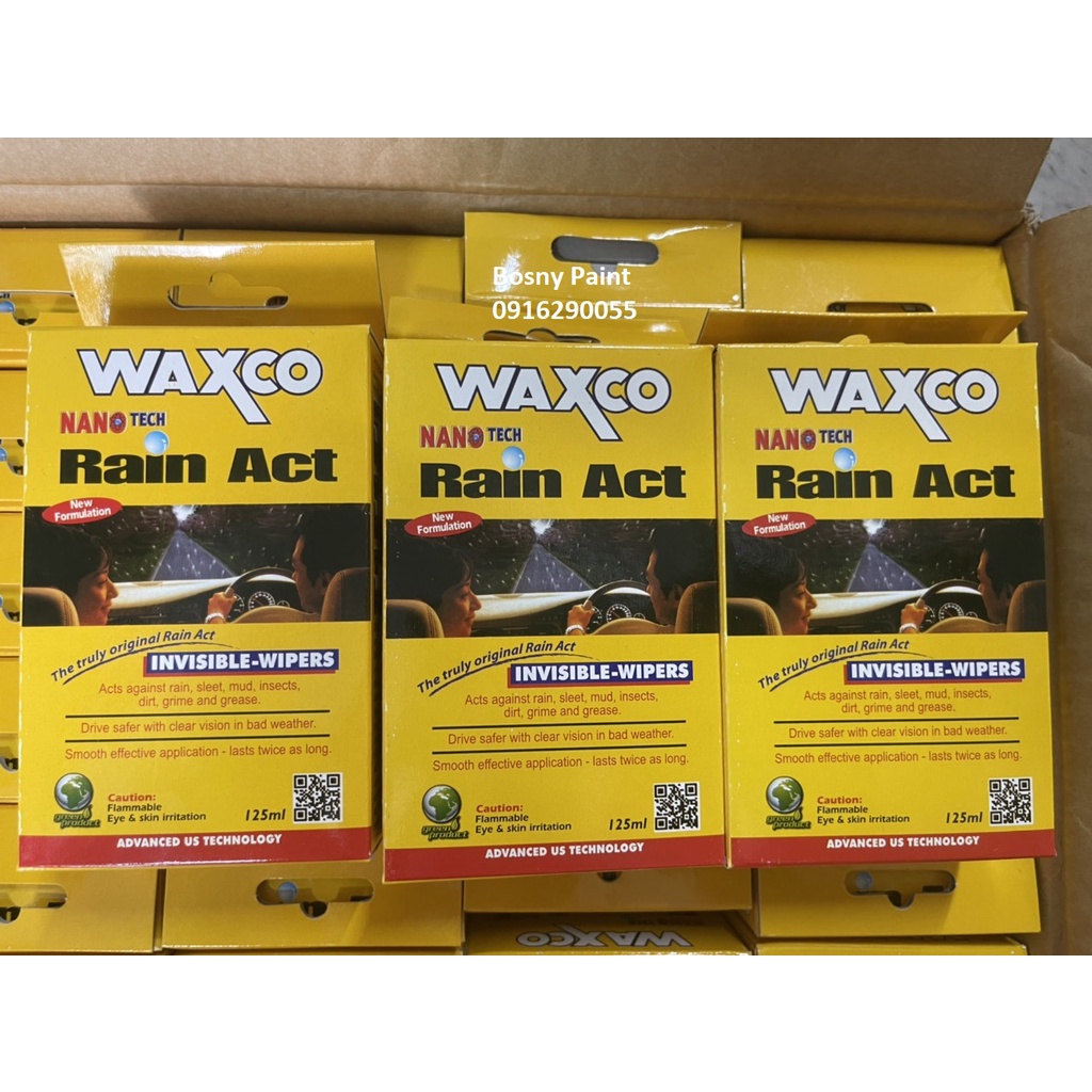 Dung dịch chống nước mưa cho kính ô tô WAXCO