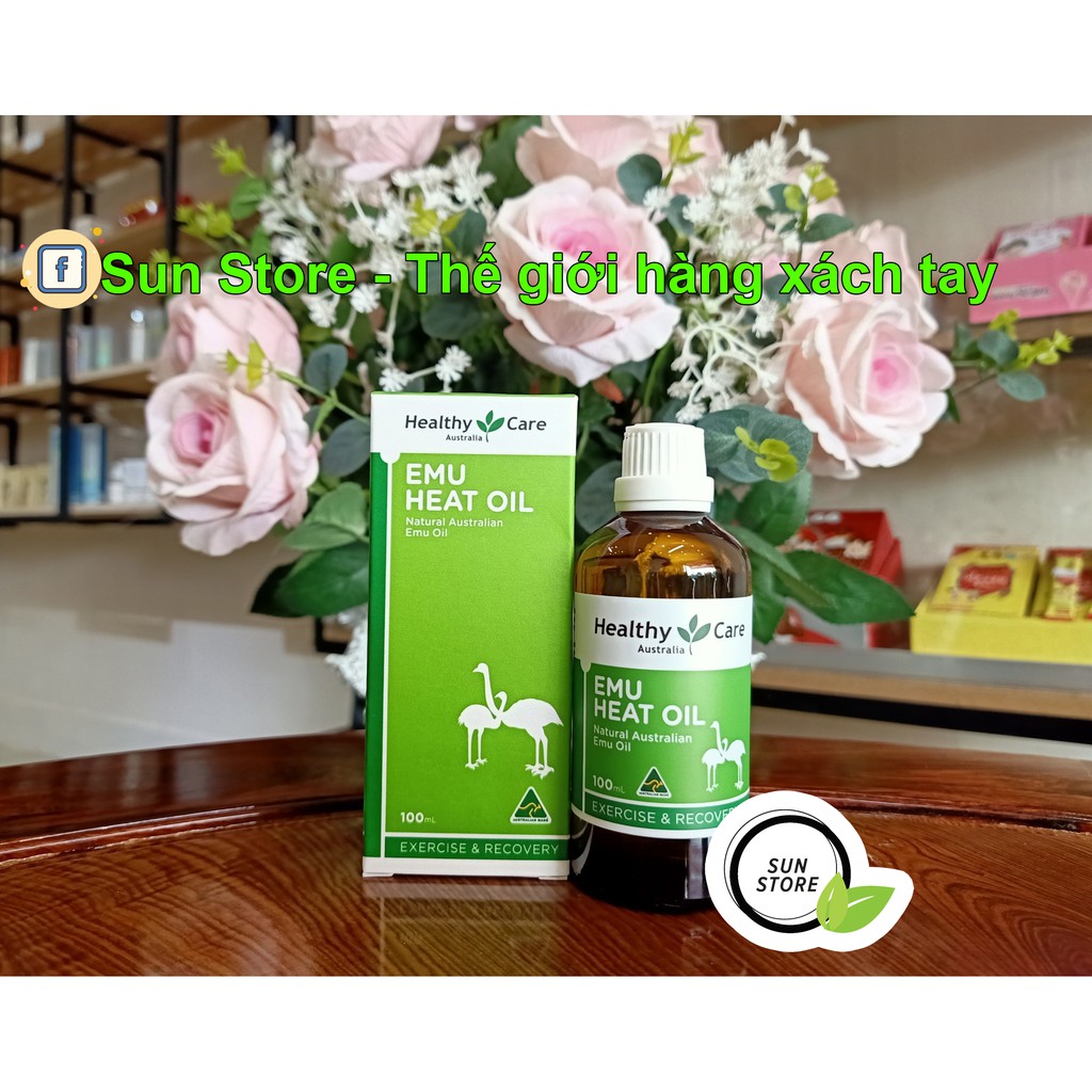 Dầu gió đà điểu HEALTHY CARE EMU HEAT OIL 100mL