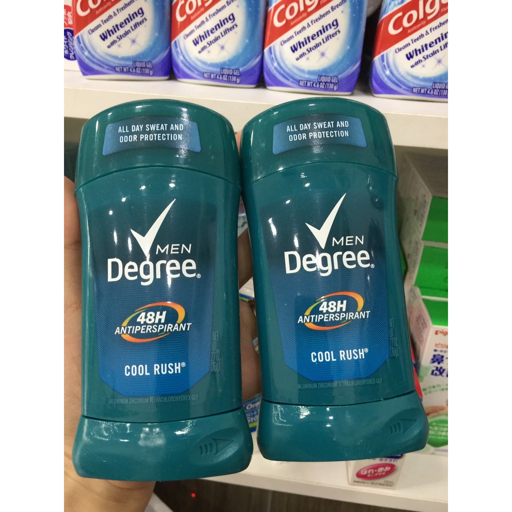 [HÀNG CHUẨN] Sáp khử mùi Degree Men Dry Protection Cool Rush 76g