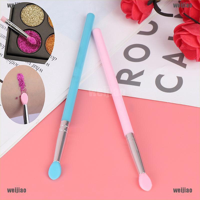 (hàng Mới Về) Set 3 Cọ Trang Điểm Mắt Bằng Silicon Tiện Dụng