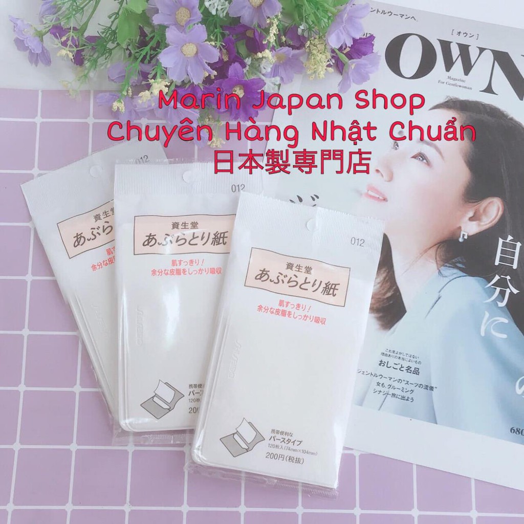 Giấy thấm dầu Shiseido 150, 120 tờ cao cấp Nhật Bản...