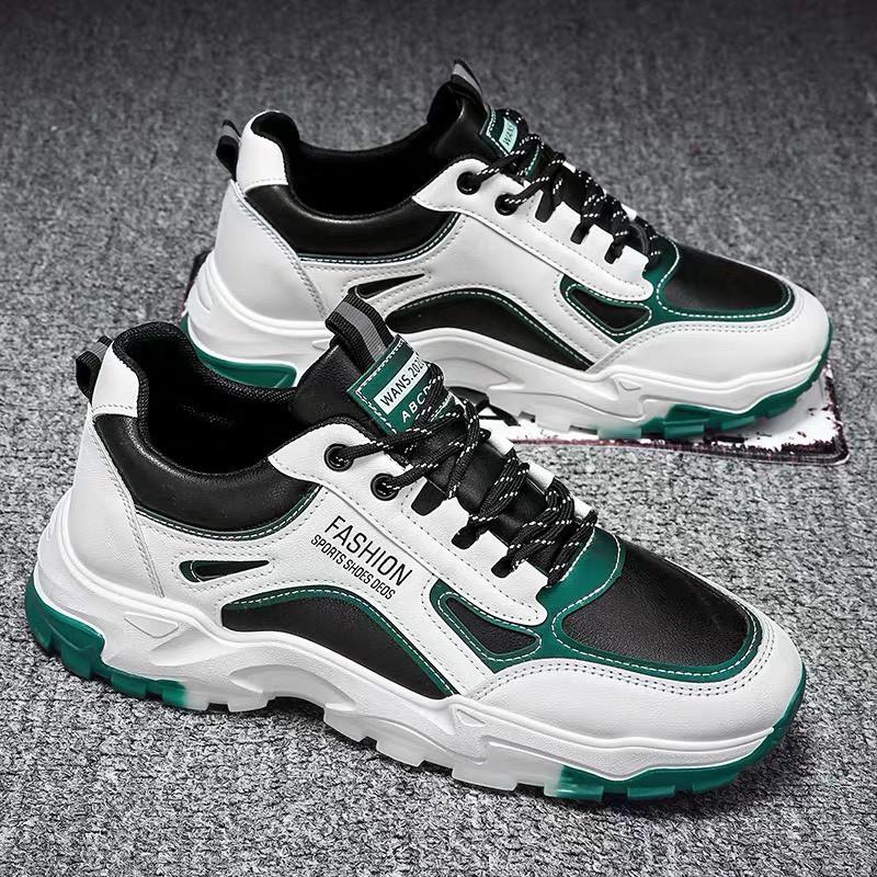 Giày thể thao nam MWC  giày thể thao sneaker da cổ thấp đế cao phối lưới cao cấp  năng động cá tính NATT- 5293 | BigBuy360 - bigbuy360.vn